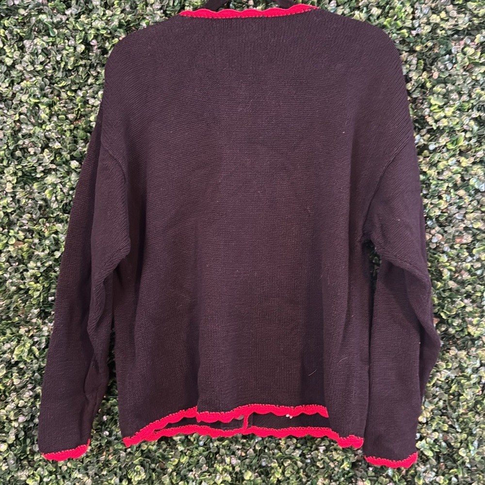 UGLY VINTAGE CHRISTMAS SWEATER 🎅LIKE NEW PARTY HOLIDAY MED/ LG SANTA HOLIDAY - Picture 6 of 9